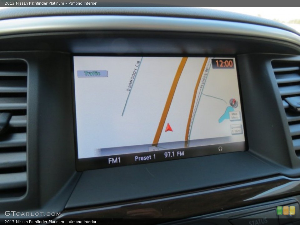 Almond Interior Navigation for the 2013 Nissan Pathfinder Platinum #76851973