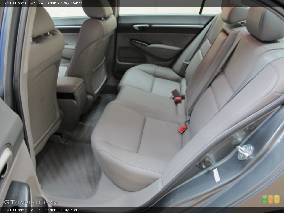 Gray Interior Rear Seat for the 2010 Honda Civic EX-L Sedan #76852341