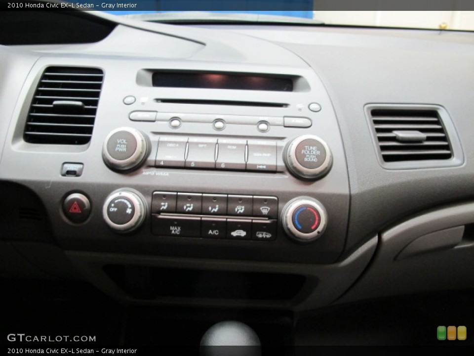 Gray Interior Controls for the 2010 Honda Civic EX-L Sedan #76852596