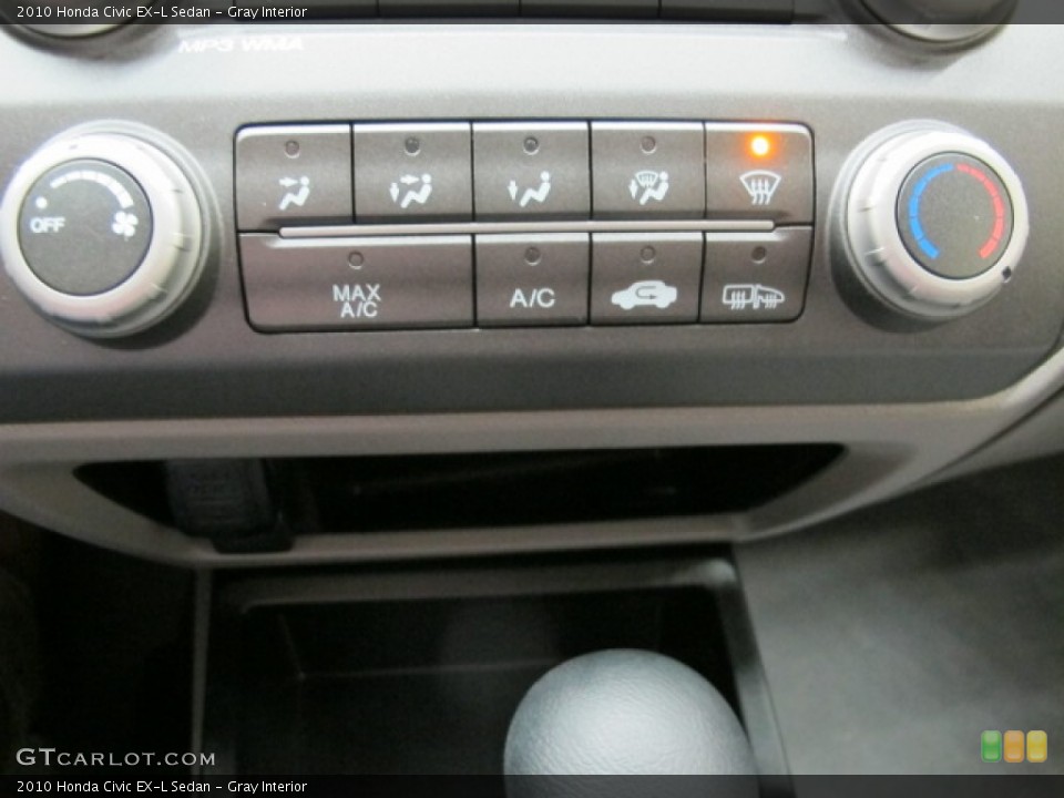 Gray Interior Controls for the 2010 Honda Civic EX-L Sedan #76852641