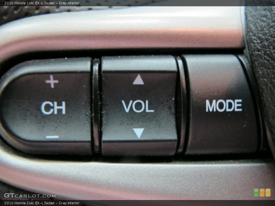 Gray Interior Controls for the 2010 Honda Civic EX-L Sedan #76852743