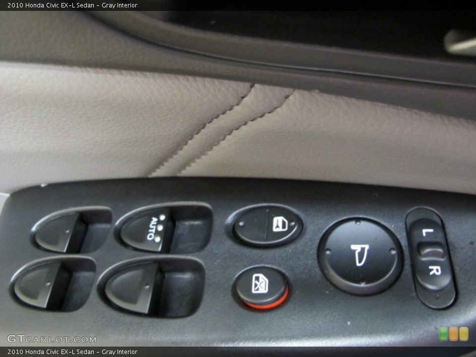 Gray Interior Controls for the 2010 Honda Civic EX-L Sedan #76852813
