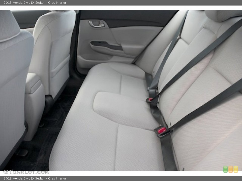 Gray Interior Rear Seat for the 2013 Honda Civic LX Sedan #76853756