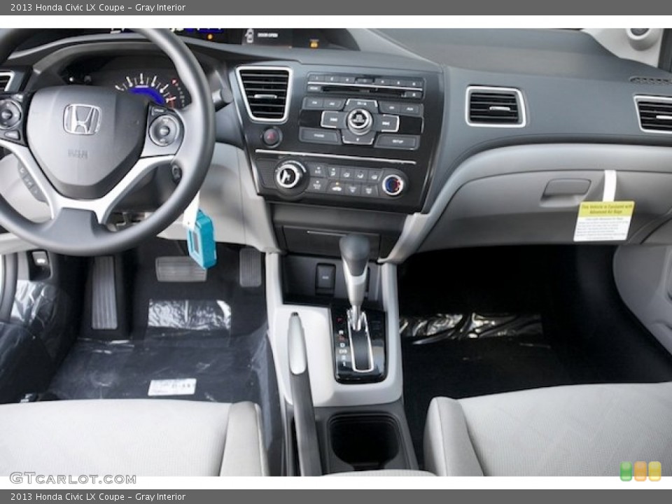 Gray Interior Dashboard for the 2013 Honda Civic LX Coupe #76854167