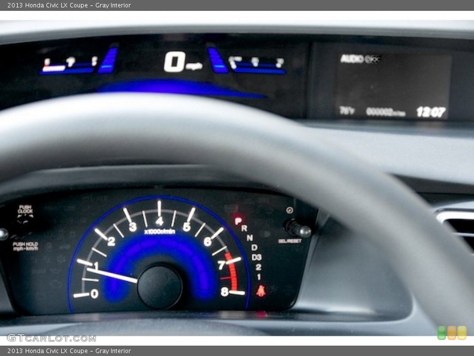 Gray Interior Gauges for the 2013 Honda Civic LX Coupe #76854204