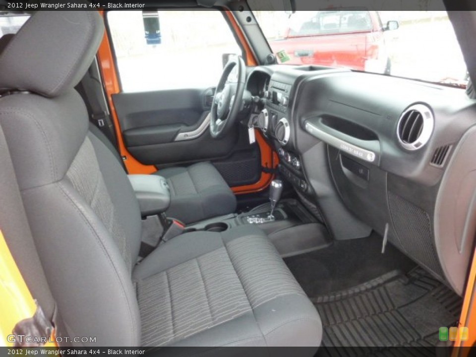 Black Interior Photo for the 2012 Jeep Wrangler Sahara 4x4 #76854600