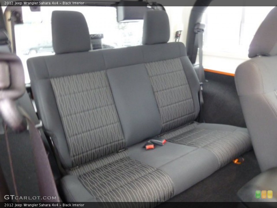 Black Interior Rear Seat for the 2012 Jeep Wrangler Sahara 4x4 #76854609
