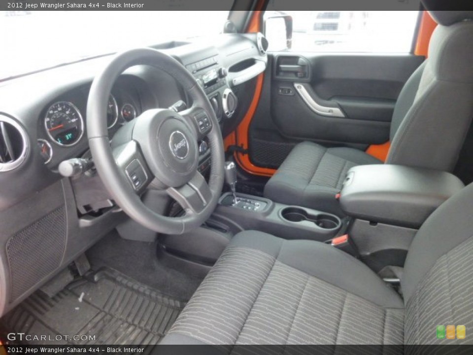Black Interior Photo for the 2012 Jeep Wrangler Sahara 4x4 #76854643