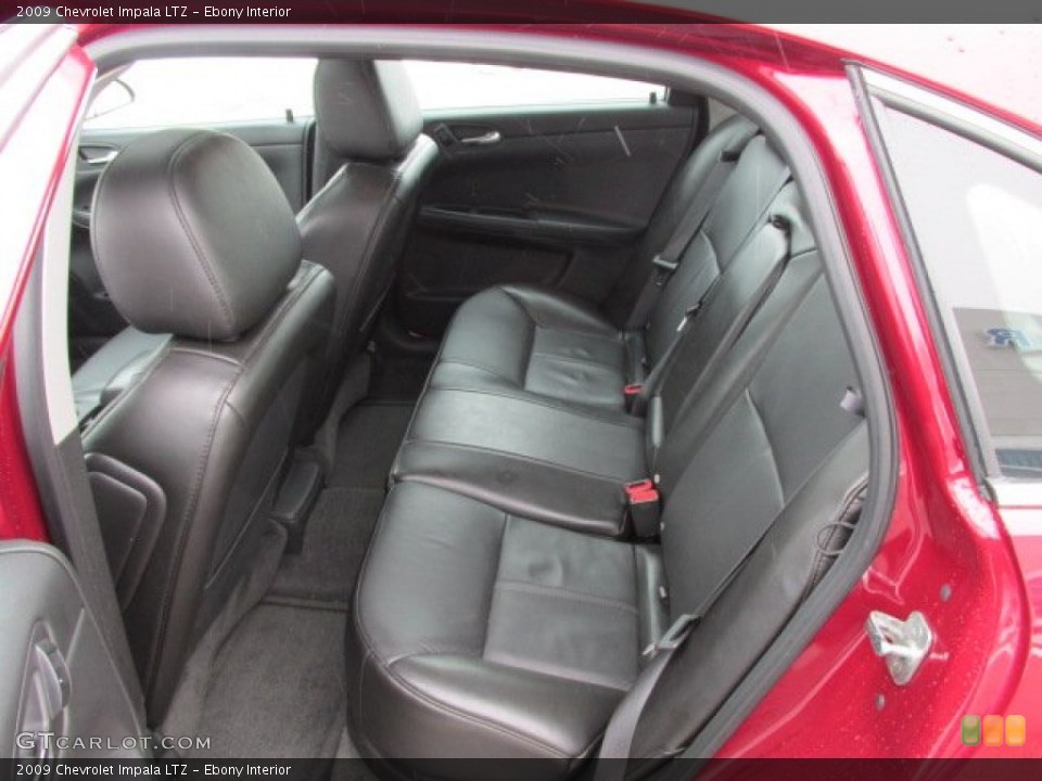 Ebony Interior Rear Seat for the 2009 Chevrolet Impala LTZ #76854816