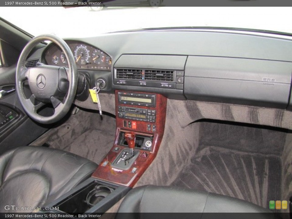 Black Interior Dashboard for the 1997 Mercedes-Benz SL 500 Roadster #76855098