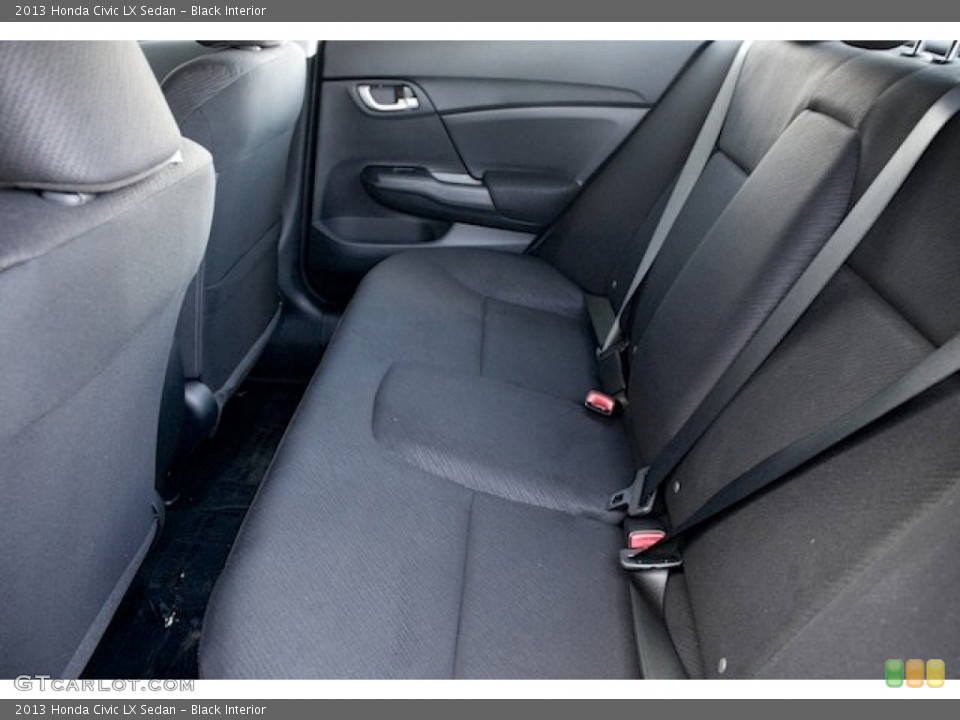 Black Interior Rear Seat for the 2013 Honda Civic LX Sedan #76855470