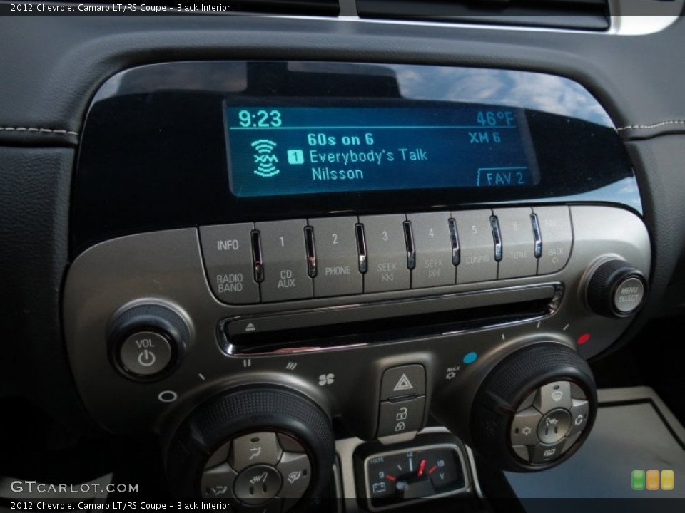Black Interior Controls for the 2012 Chevrolet Camaro LT/RS Coupe #76855599