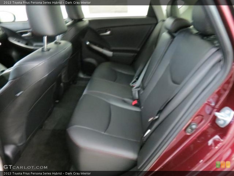 Dark Gray Interior Rear Seat for the 2013 Toyota Prius Persona Series Hybrid #76855797