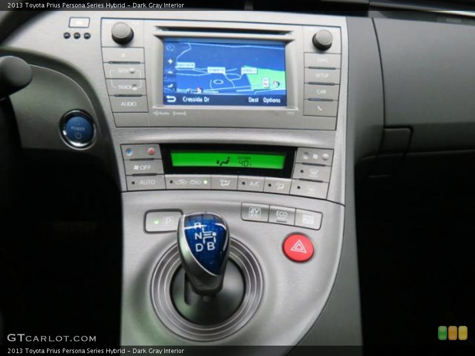 Dark Gray Interior Controls for the 2013 Toyota Prius Persona Series Hybrid #76855887