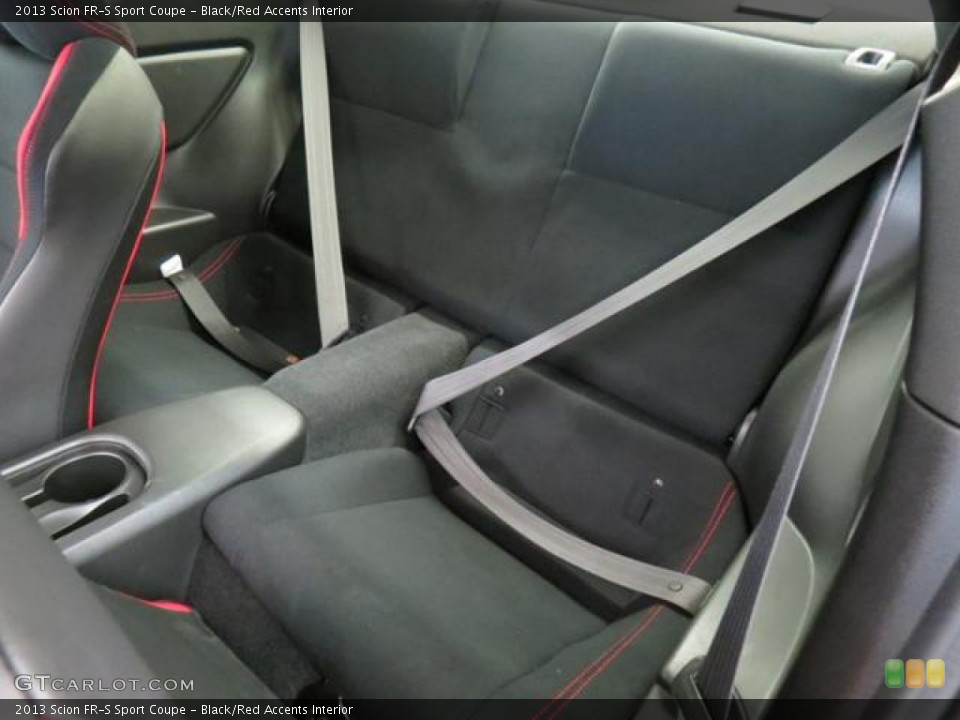 Black/Red Accents Interior Rear Seat for the 2013 Scion FR-S Sport Coupe #76856118