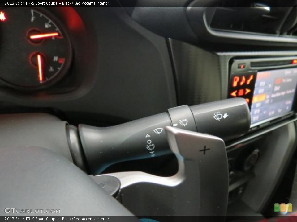 Black/Red Accents Interior Controls for the 2013 Scion FR-S Sport Coupe #76856317