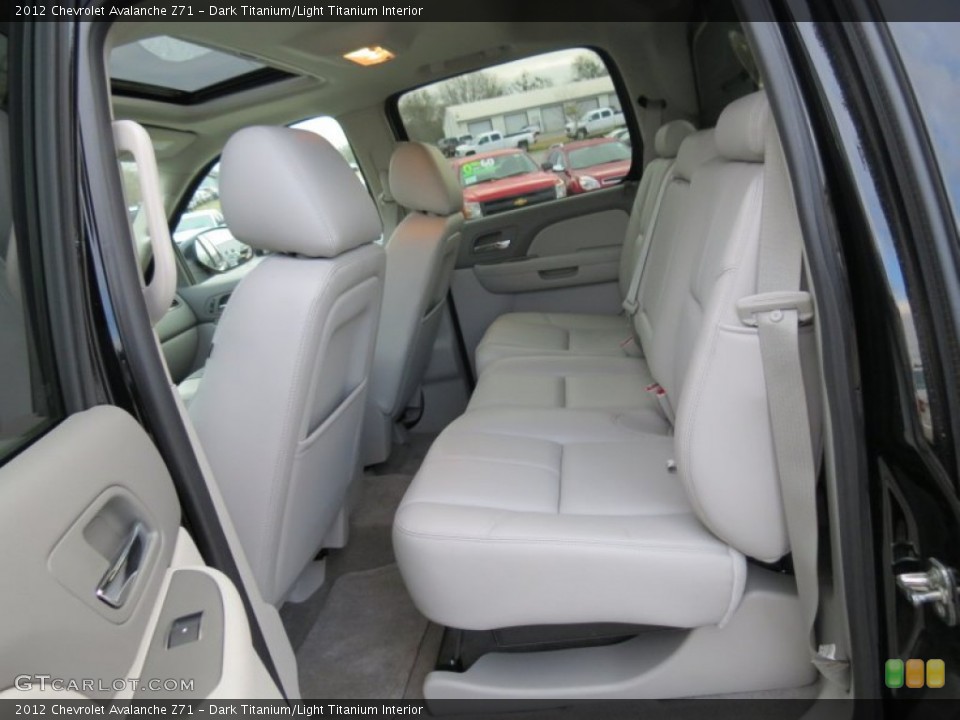 Dark Titanium/Light Titanium Interior Rear Seat for the 2012 Chevrolet Avalanche Z71 #76856445