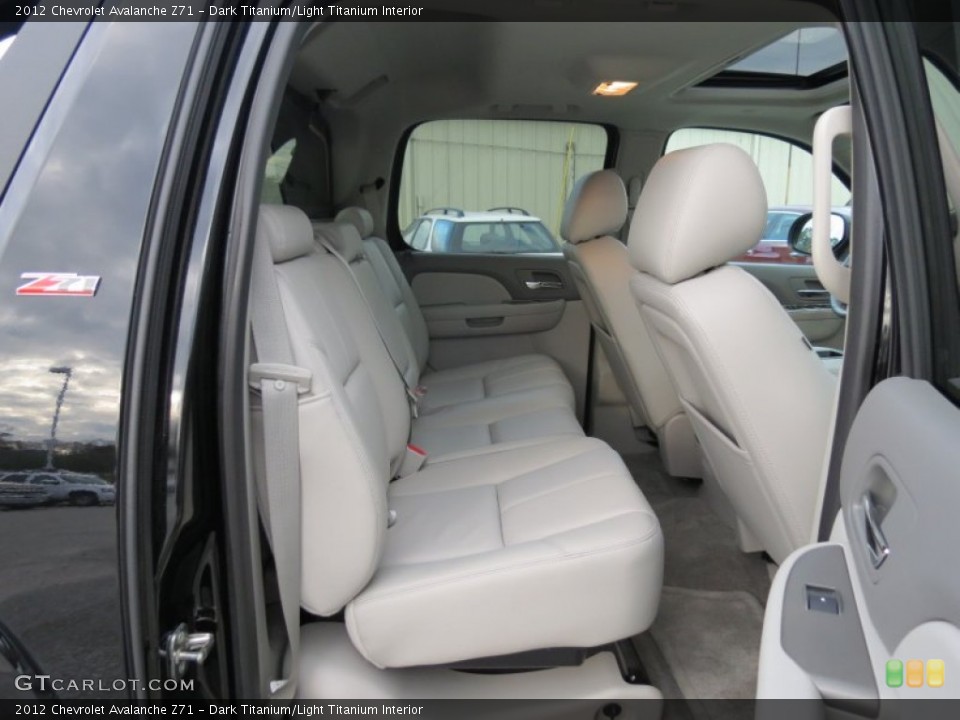 Dark Titanium/Light Titanium Interior Rear Seat for the 2012 Chevrolet Avalanche Z71 #76856502