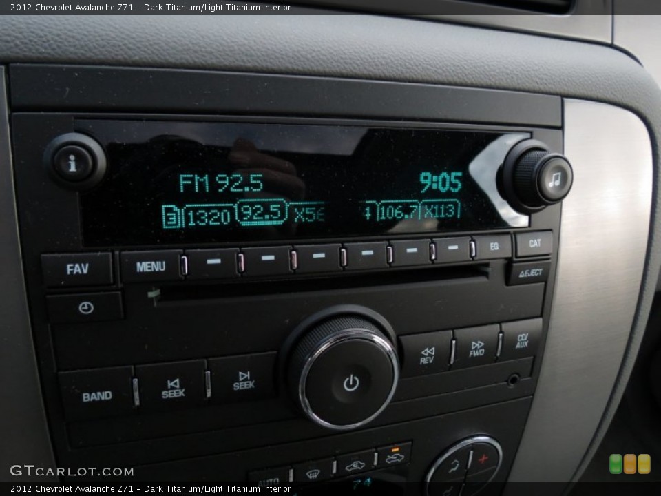 Dark Titanium/Light Titanium Interior Audio System for the 2012 Chevrolet Avalanche Z71 #76856633