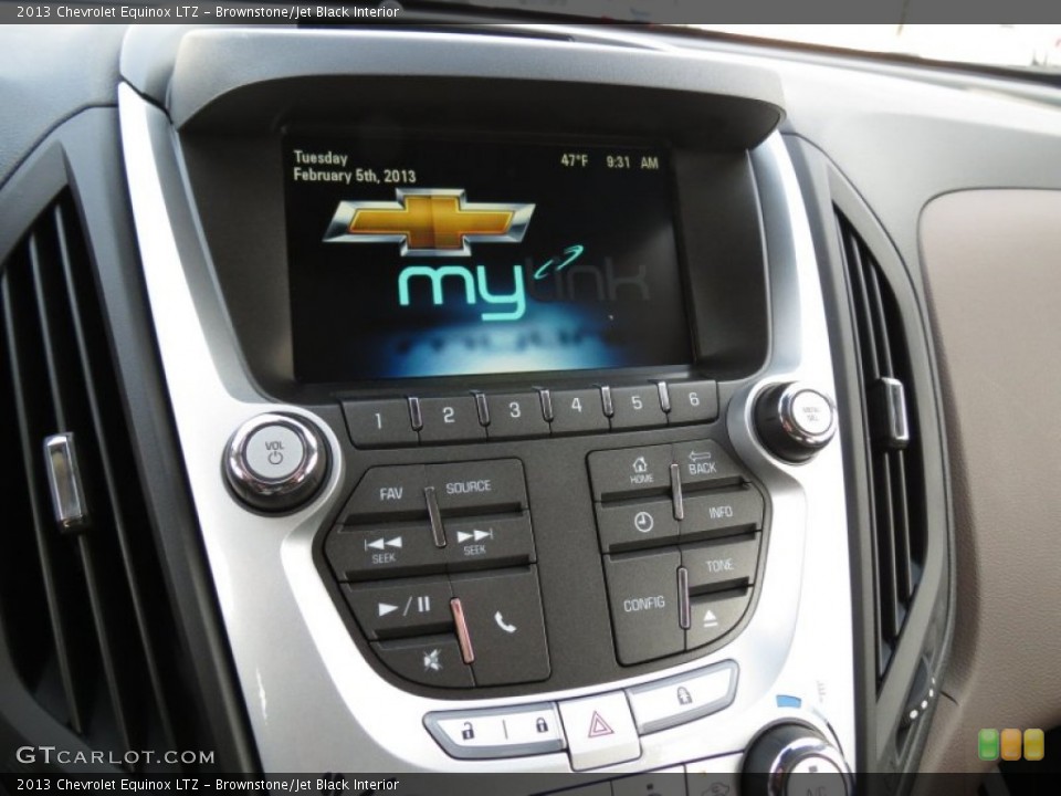 Brownstone/Jet Black Interior Controls for the 2013 Chevrolet Equinox LTZ #76857144