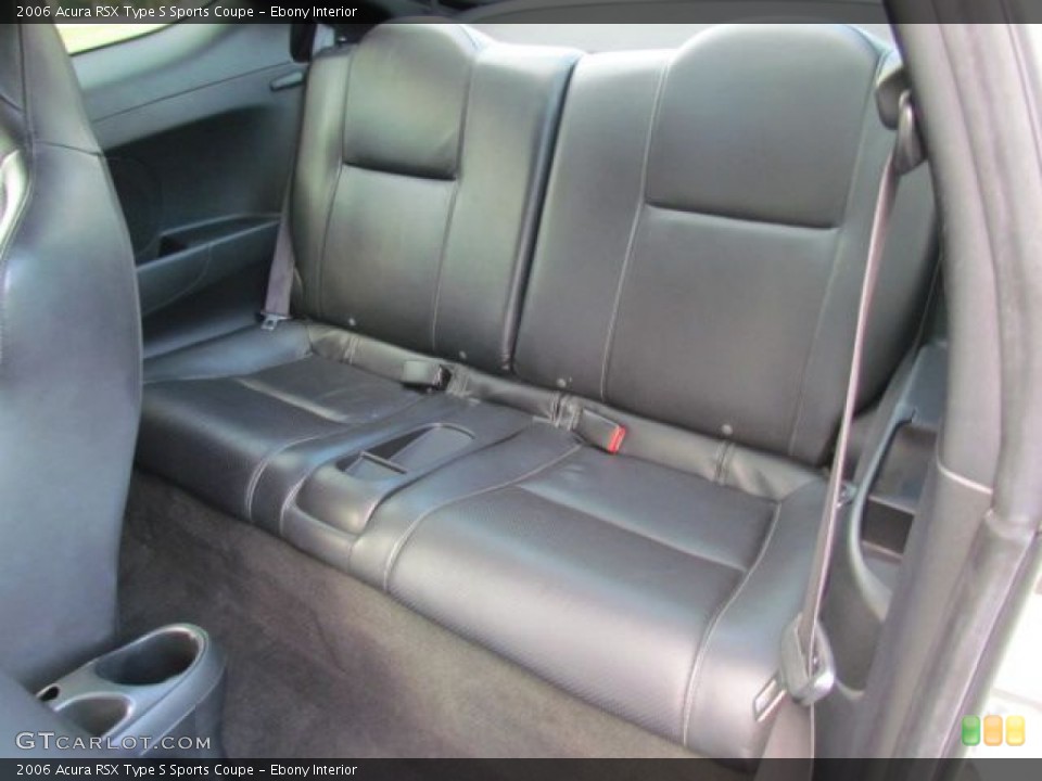 Ebony Interior Rear Seat for the 2006 Acura RSX Type S Sports Coupe #76857697