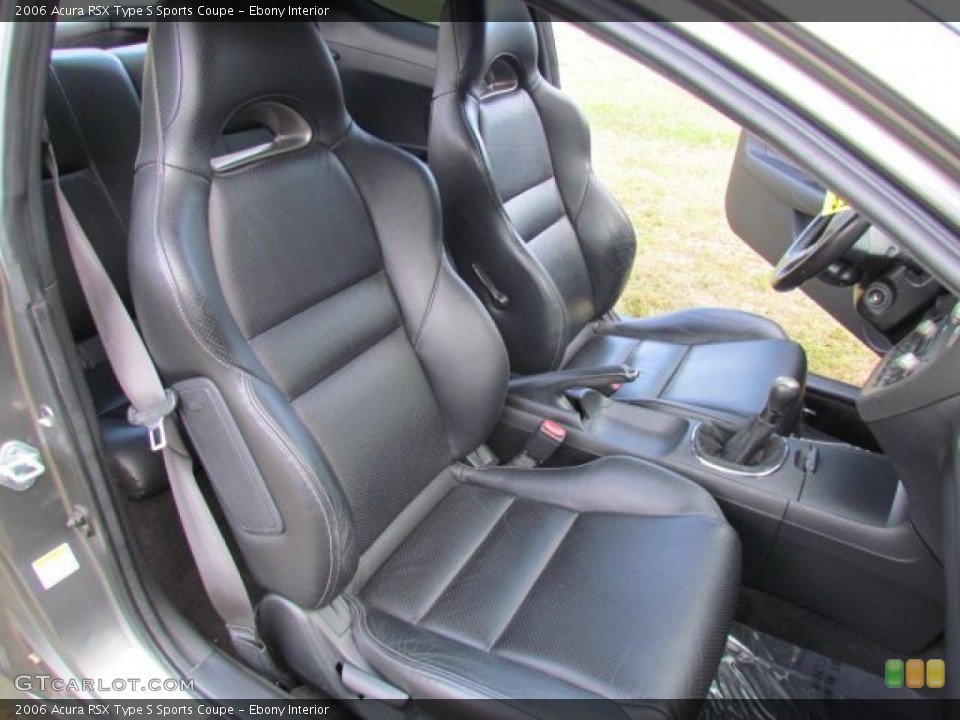 Ebony Interior Front Seat for the 2006 Acura RSX Type S Sports Coupe #76857723