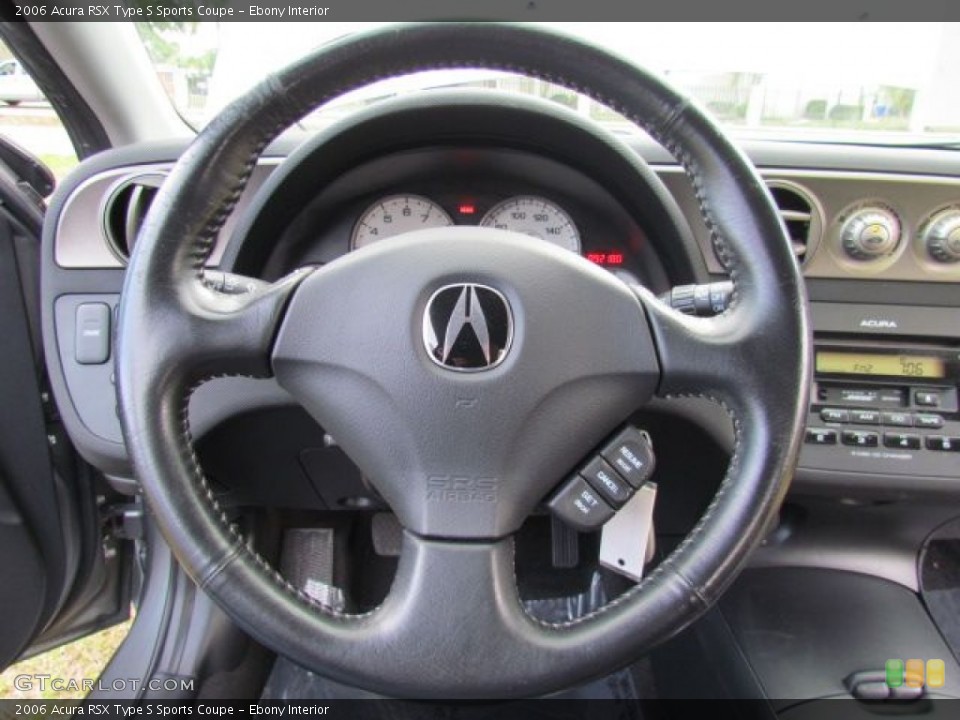 Ebony Interior Steering Wheel for the 2006 Acura RSX Type S Sports Coupe #76858008