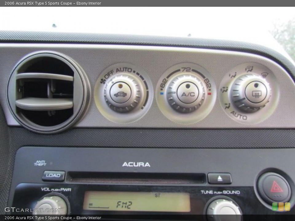 Ebony Interior Controls for the 2006 Acura RSX Type S Sports Coupe #76858147