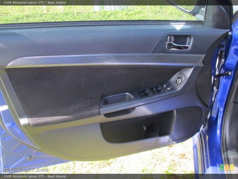Black Interior Door Panel for the 2008 Mitsubishi Lancer GTS #76859202