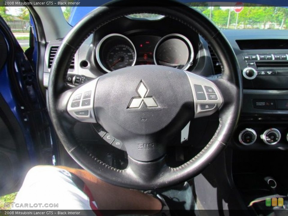 Black Interior Steering Wheel for the 2008 Mitsubishi Lancer GTS #76859359