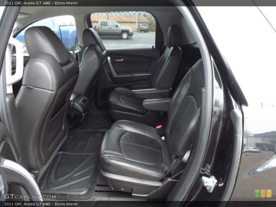 Ebony Interior Rear Seat for the 2011 GMC Acadia SLT AWD #76859503