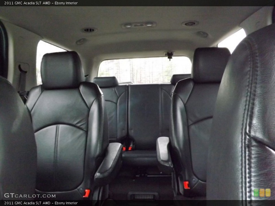 Ebony Interior Rear Seat for the 2011 GMC Acadia SLT AWD #76859520