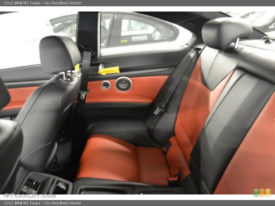 Fox Red/Black Interior Rear Seat for the 2013 BMW M3 Coupe #76861176