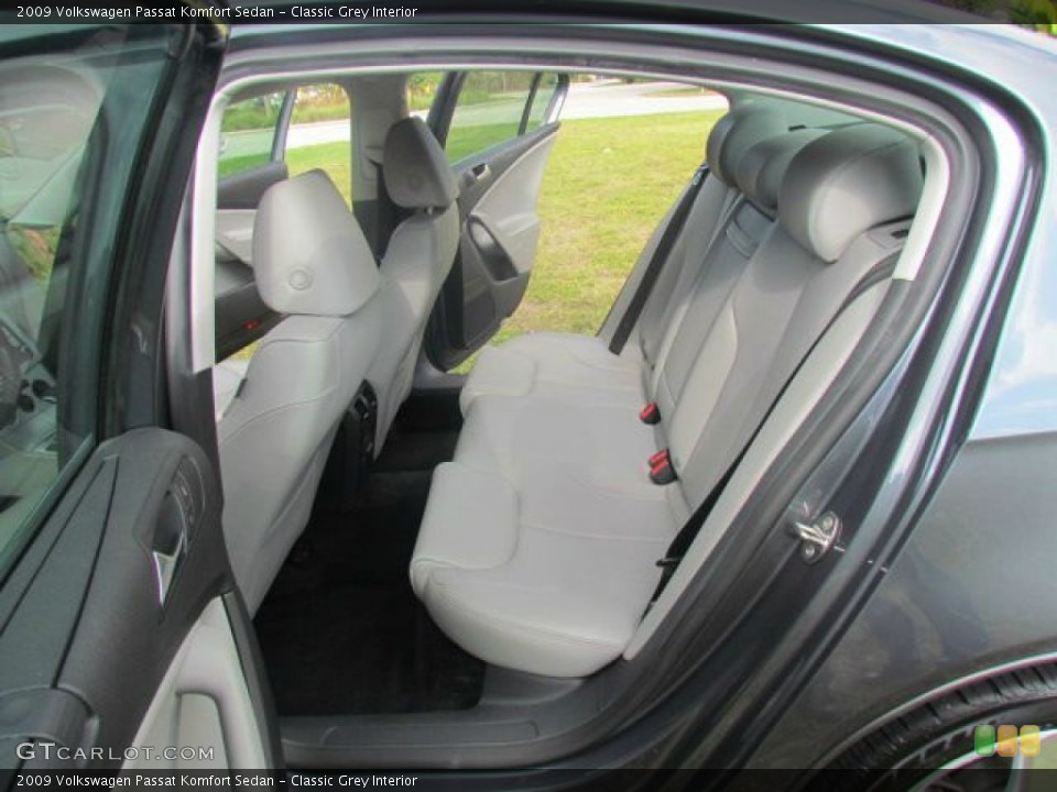Classic Grey Interior Rear Seat for the 2009 Volkswagen Passat Komfort Sedan #76862406