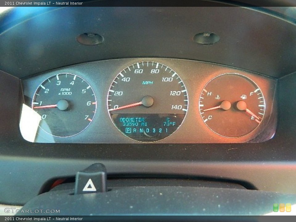 Neutral Interior Gauges for the 2011 Chevrolet Impala LT #76862892