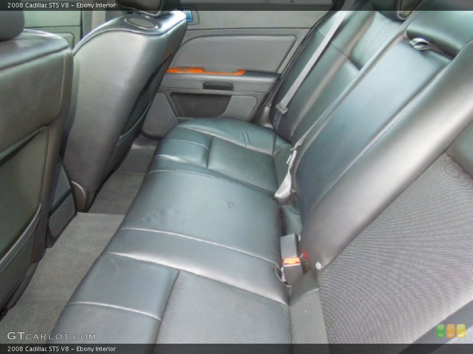 Ebony Interior Rear Seat for the 2008 Cadillac STS V8 #76864029