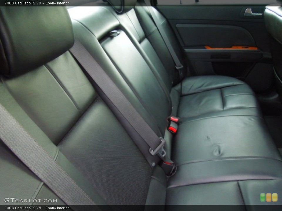 Ebony Interior Rear Seat for the 2008 Cadillac STS V8 #76864059