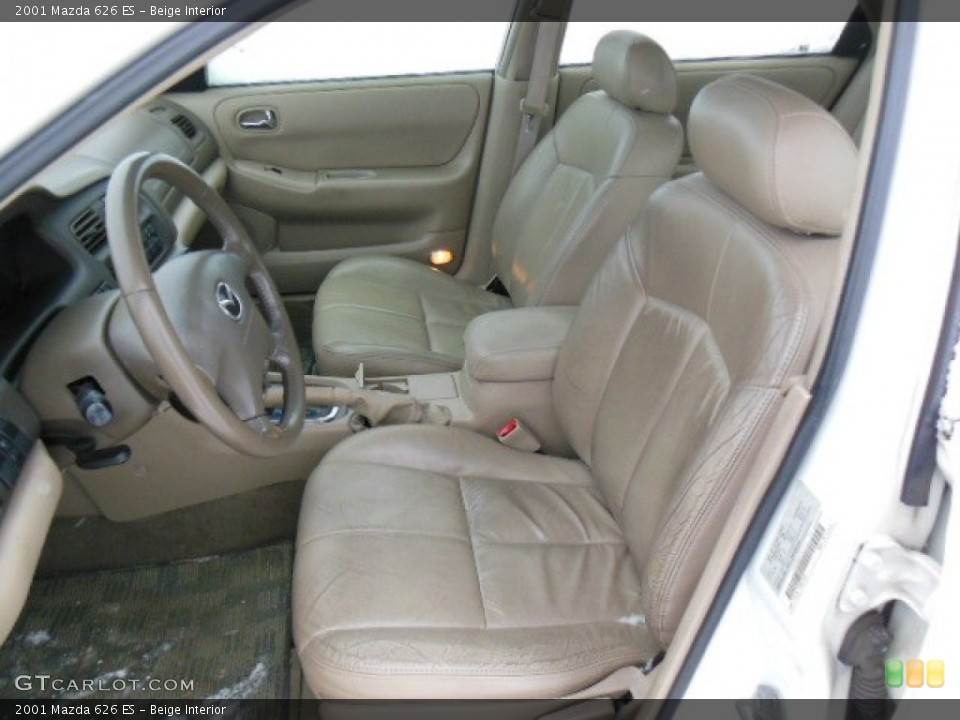 Beige Interior Front Seat for the 2001 Mazda 626 ES #76865046