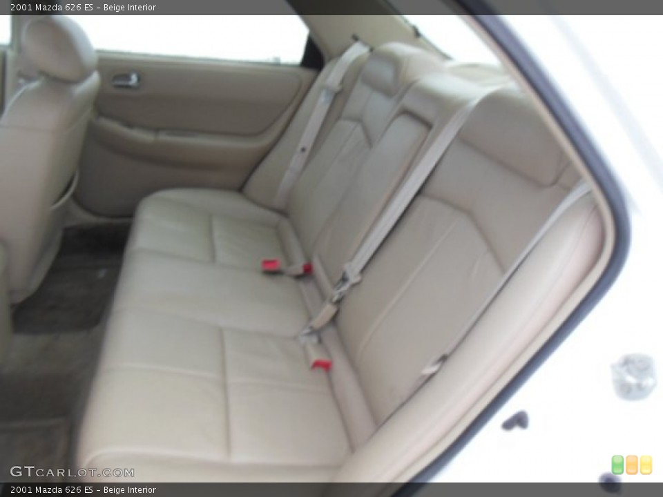 Beige Interior Rear Seat for the 2001 Mazda 626 ES #76865049