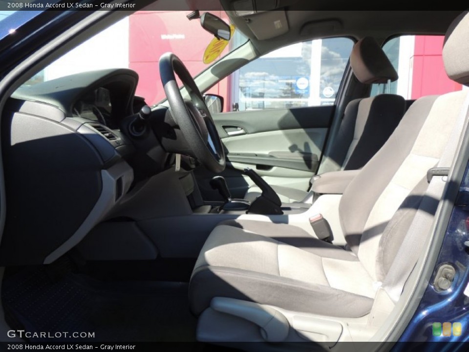 Gray Interior Photo for the 2008 Honda Accord LX Sedan #76865343