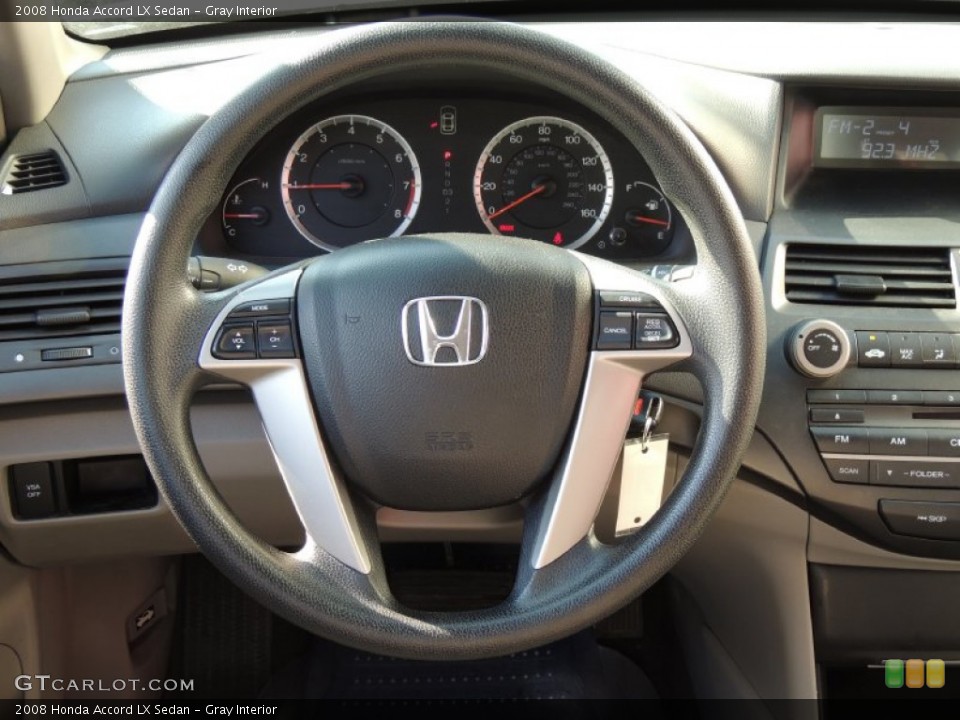 Gray Interior Steering Wheel for the 2008 Honda Accord LX Sedan #76865352