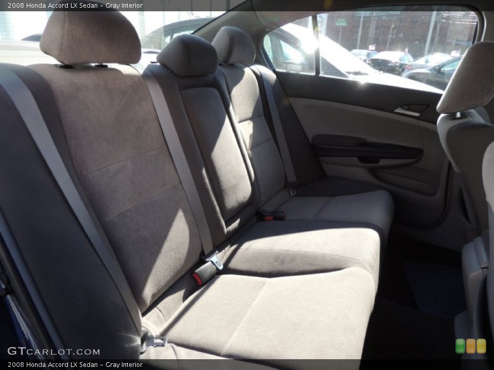Gray Interior Rear Seat for the 2008 Honda Accord LX Sedan #76865379