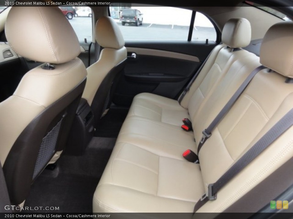Cocoa/Cashmere Interior Rear Seat for the 2010 Chevrolet Malibu LS Sedan #76866228