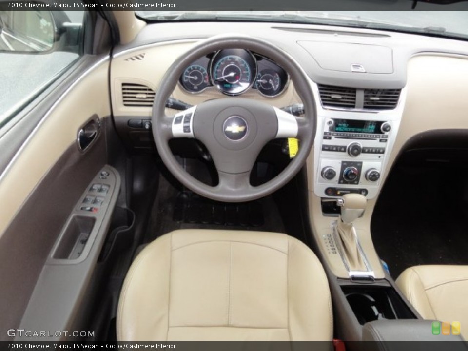 Cocoa/Cashmere Interior Dashboard for the 2010 Chevrolet Malibu LS Sedan #76866231