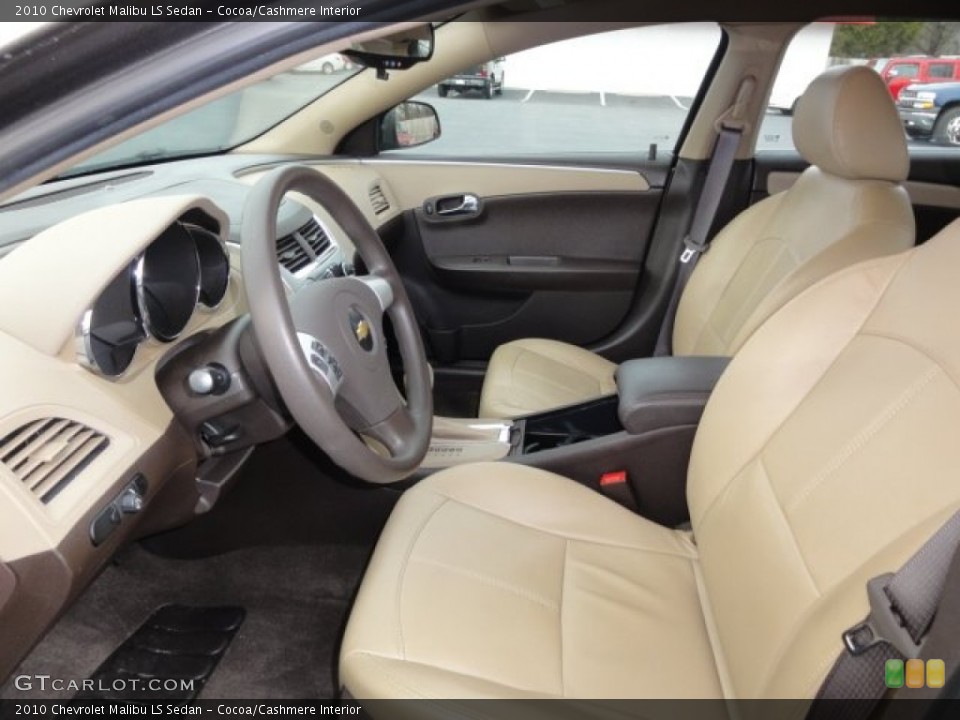 Cocoa/Cashmere Interior Front Seat for the 2010 Chevrolet Malibu LS Sedan #76866234