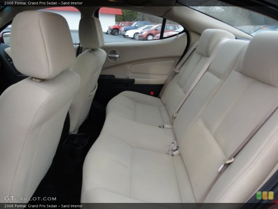 Sand Interior Rear Seat for the 2006 Pontiac Grand Prix Sedan #76866534