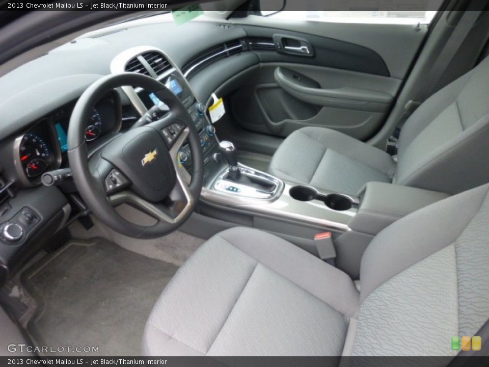 Jet Black/Titanium Interior Prime Interior for the 2013 Chevrolet Malibu LS #76867059