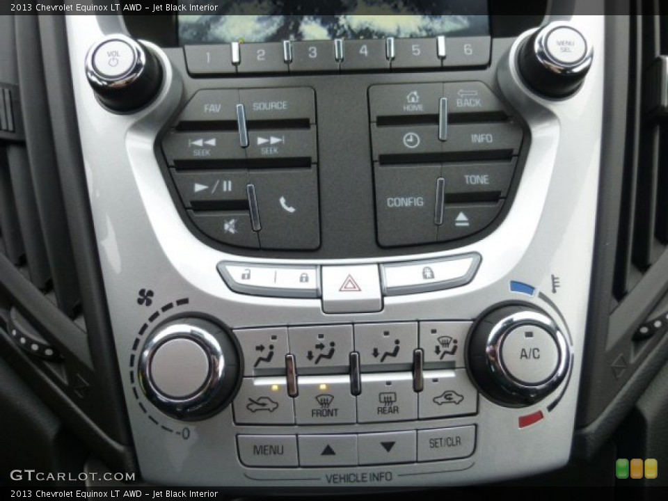 Jet Black Interior Controls for the 2013 Chevrolet Equinox LT AWD #76867428