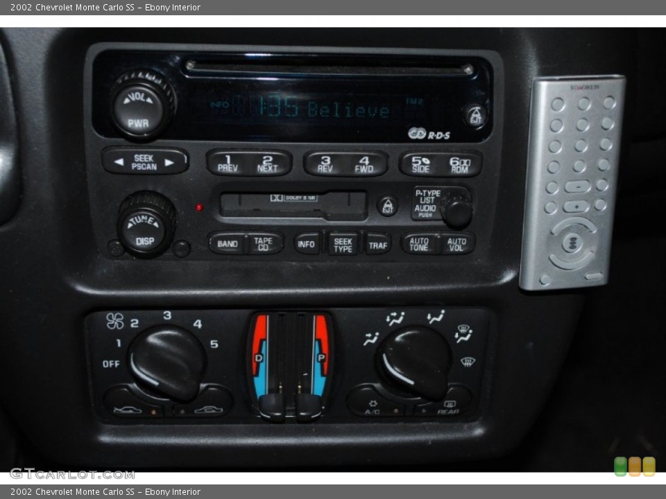 Ebony Interior Controls for the 2002 Chevrolet Monte Carlo SS #76867746