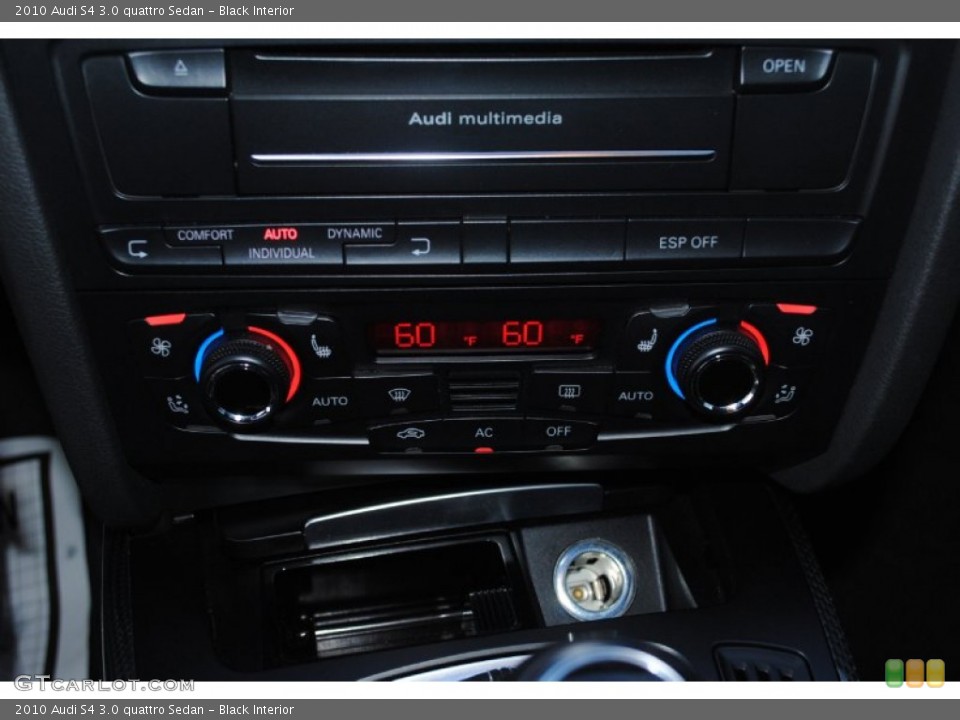 Black Interior Controls for the 2010 Audi S4 3.0 quattro Sedan #76868022